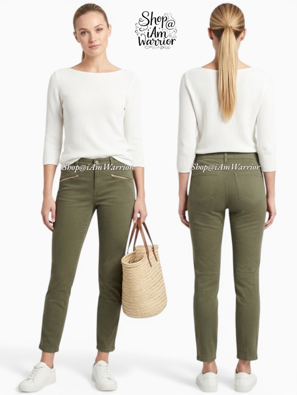 NYDJ high rise zip ankle skinny jeans *shop@iamwarrior